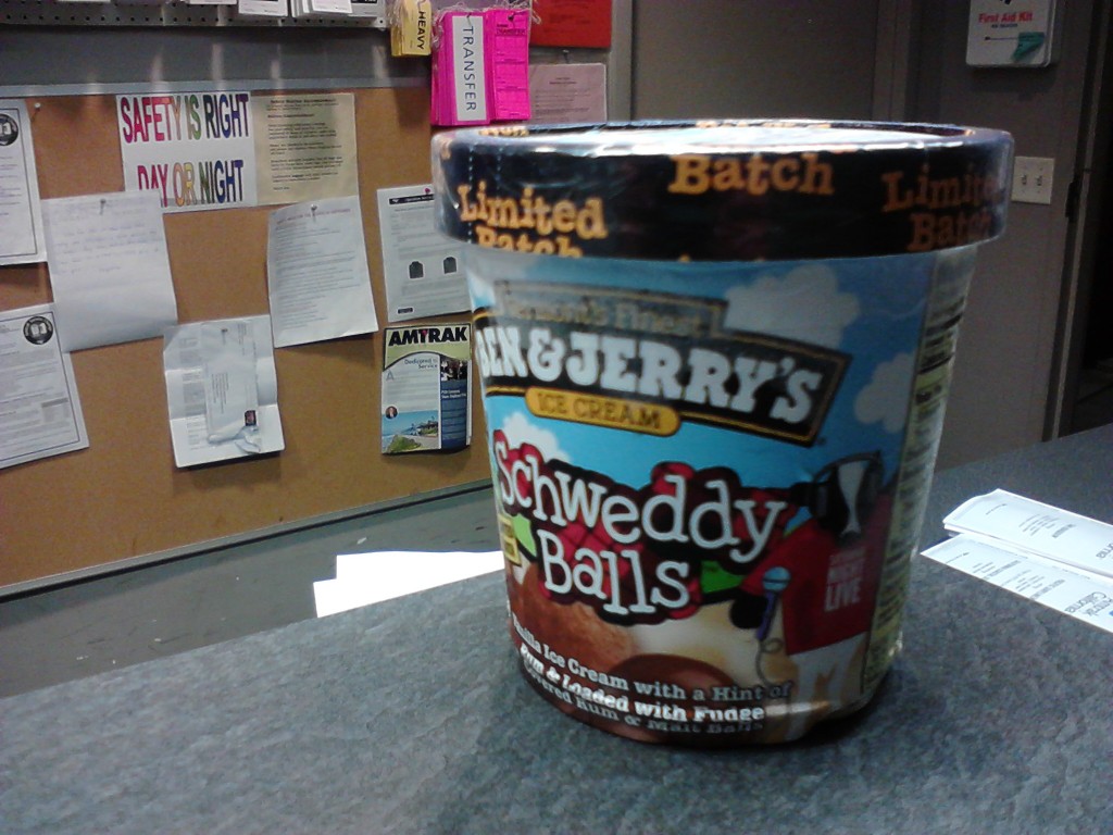 Schweddy Balls ice cream from Ben & Jerry's