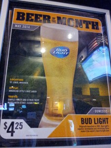 Here's why I may never go back to Buffalo Wild Wings -- the restaurant making Bud Light as its "Beer of the Month" in May 2014.